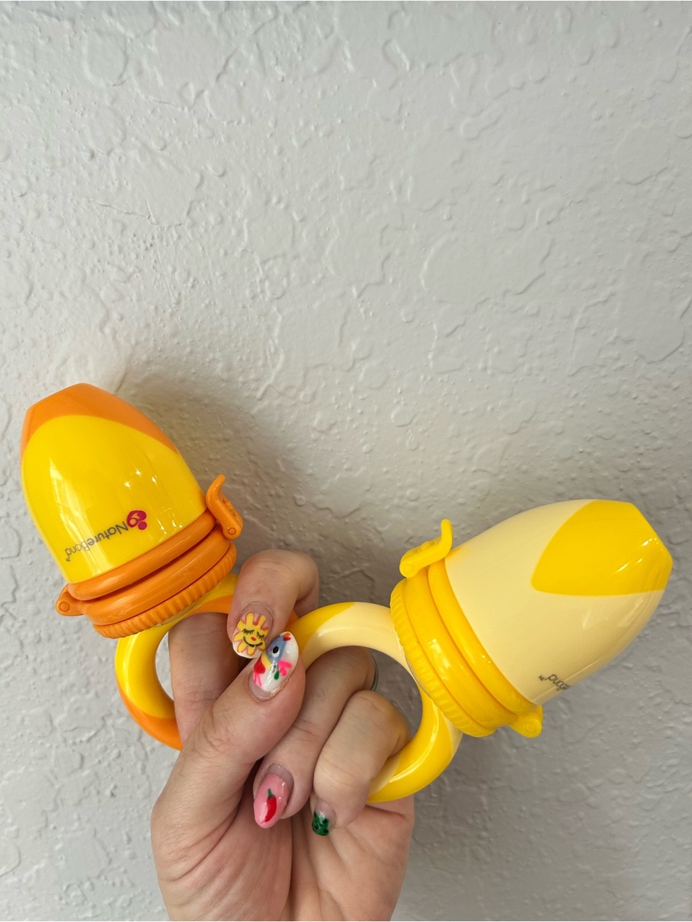 Baby Fruit Feeder Teether Ring - Yellow Duo